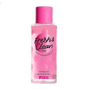 Pink Victoria secret fresh and clean body mist